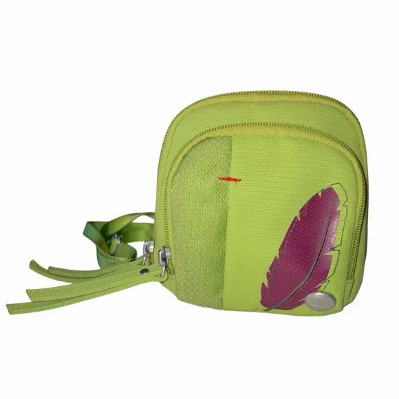 Haiku Green Mini Convertible Crossbody Shoulder Bag Purse Embroidered - Picture 1 of 9